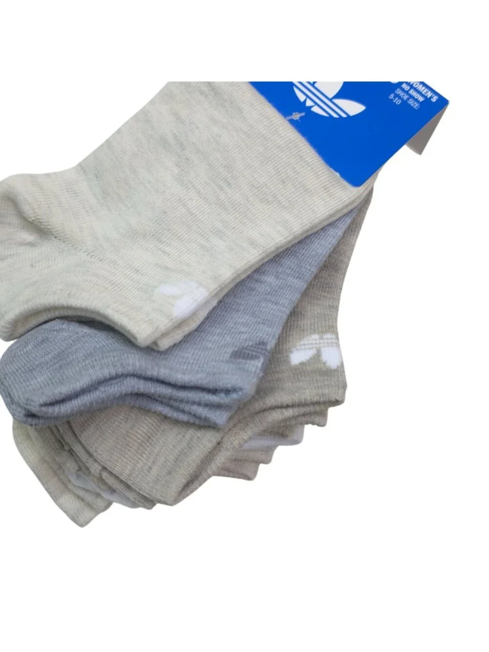 Adidas Womens 6-Pack No Show Socks Superlite Shoe Size 5-10 Moisture-Wicking